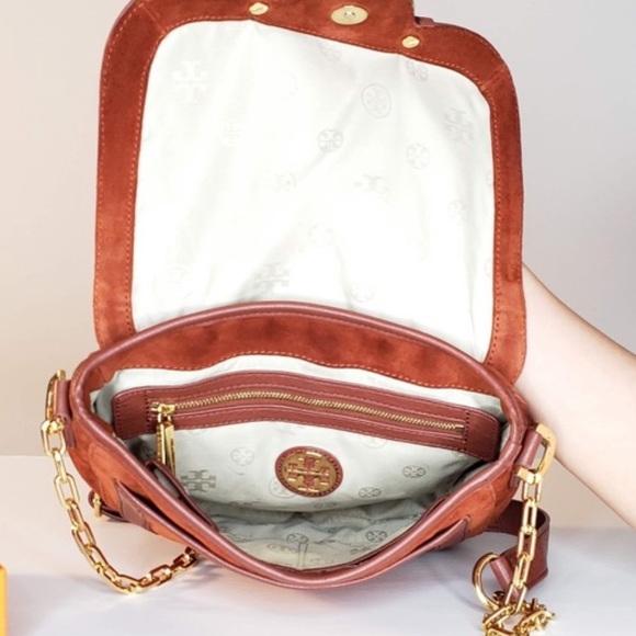 FREE SHIPPING! RARE Vintage Tory Burch Saddlebag! - Picture 7 of 12